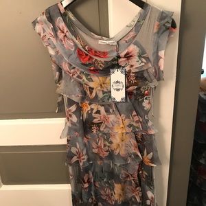 Tempo Paris NWT size m silk blend stretch dress